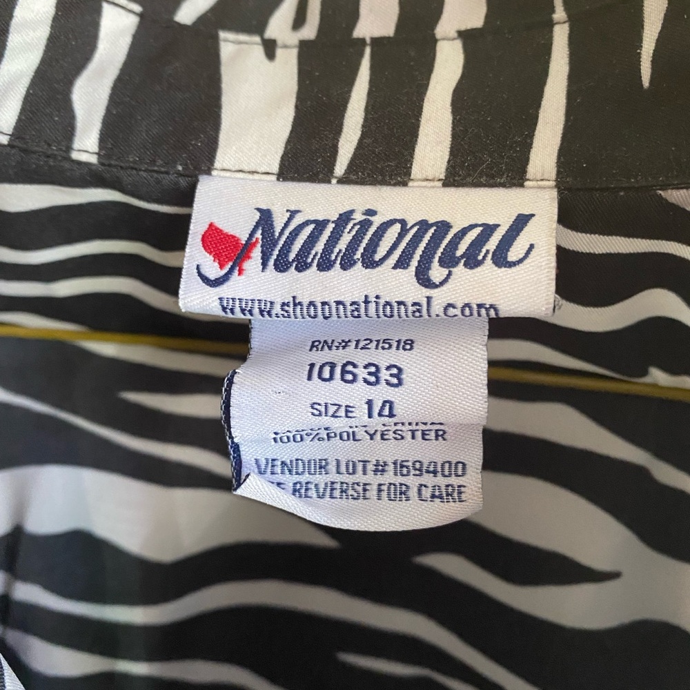 Vintage zebra print shirt - Picture 5 of 5